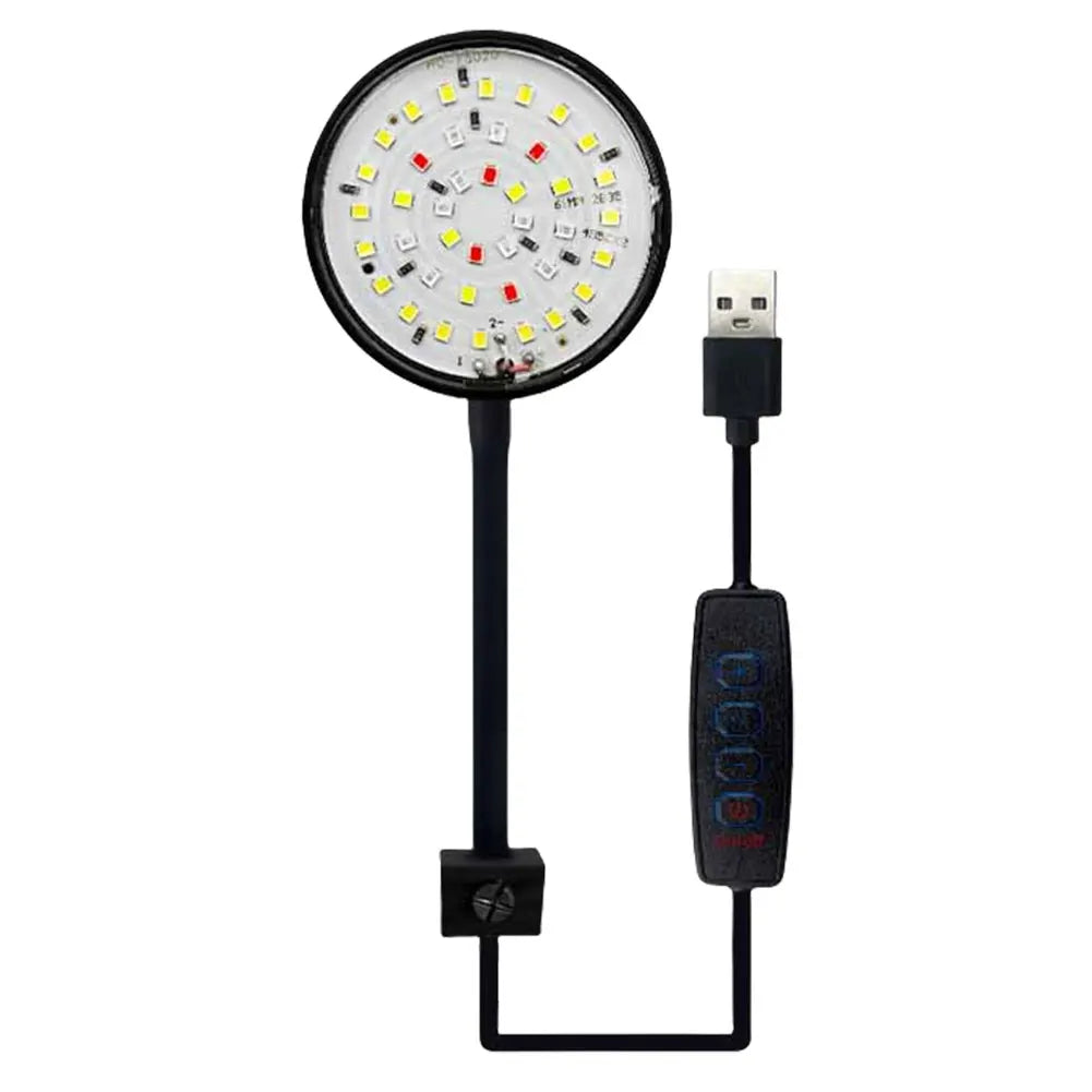USB Small Fish Tank Light Dimmable LED Moving Aquarium Lamp Fish Lamp for Fish Tank