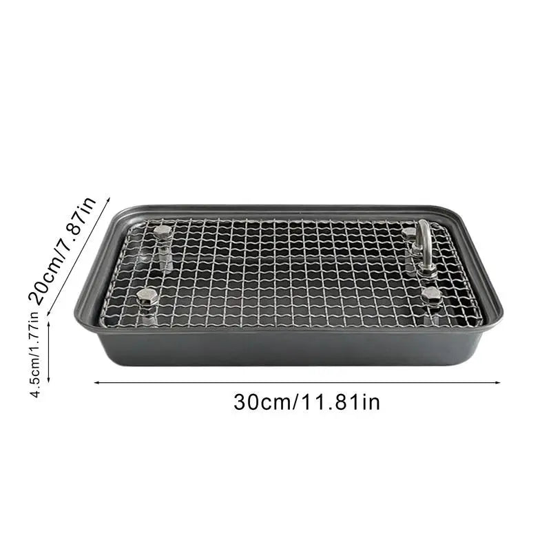 Bunny Litter Box Removable Litter Box Reusable Training Pan Cage Stainless Steel Potty Trainer for Small and Medium Animals