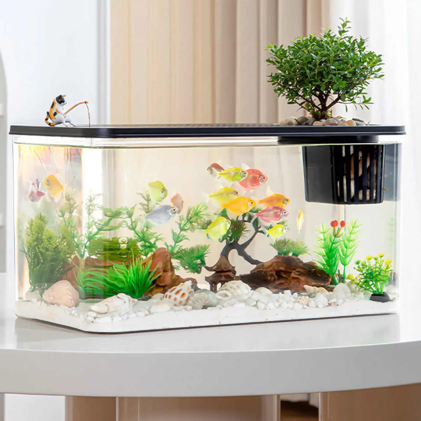 Plastic Reptile Terrarium Tank Reptile Feeding Box Transparent Habitat Cage for Frog Snake Gecko Tortoise Pet Supplies