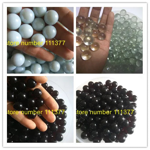1.6 cm ball transparent white or black glass marbles Pachinko balls colorful beads 16mm checkers fish tank Vase Filler