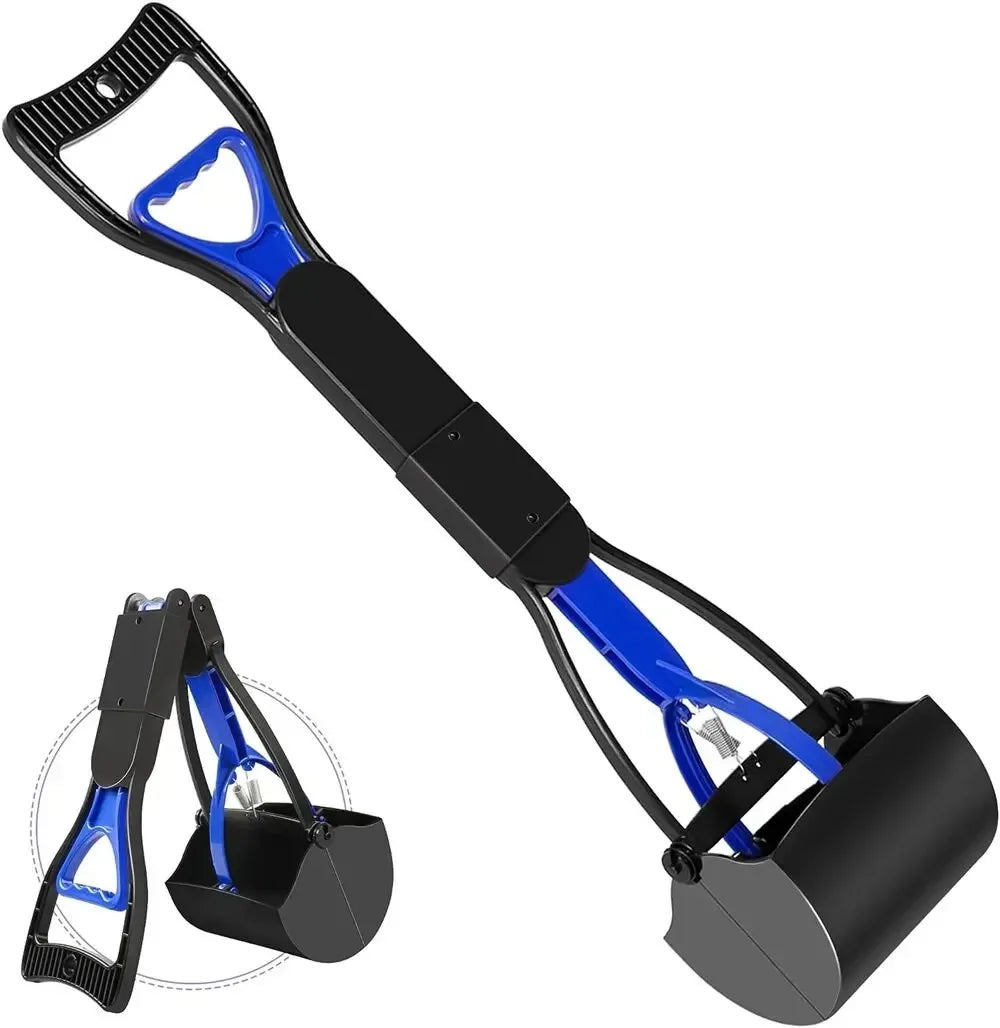 Dog Poop Grabber Pooper Scooper Long Handle Large Folding Design Fecal Shovel Picker Fecal Collector Cleaning Tool Pet Suppl Dog