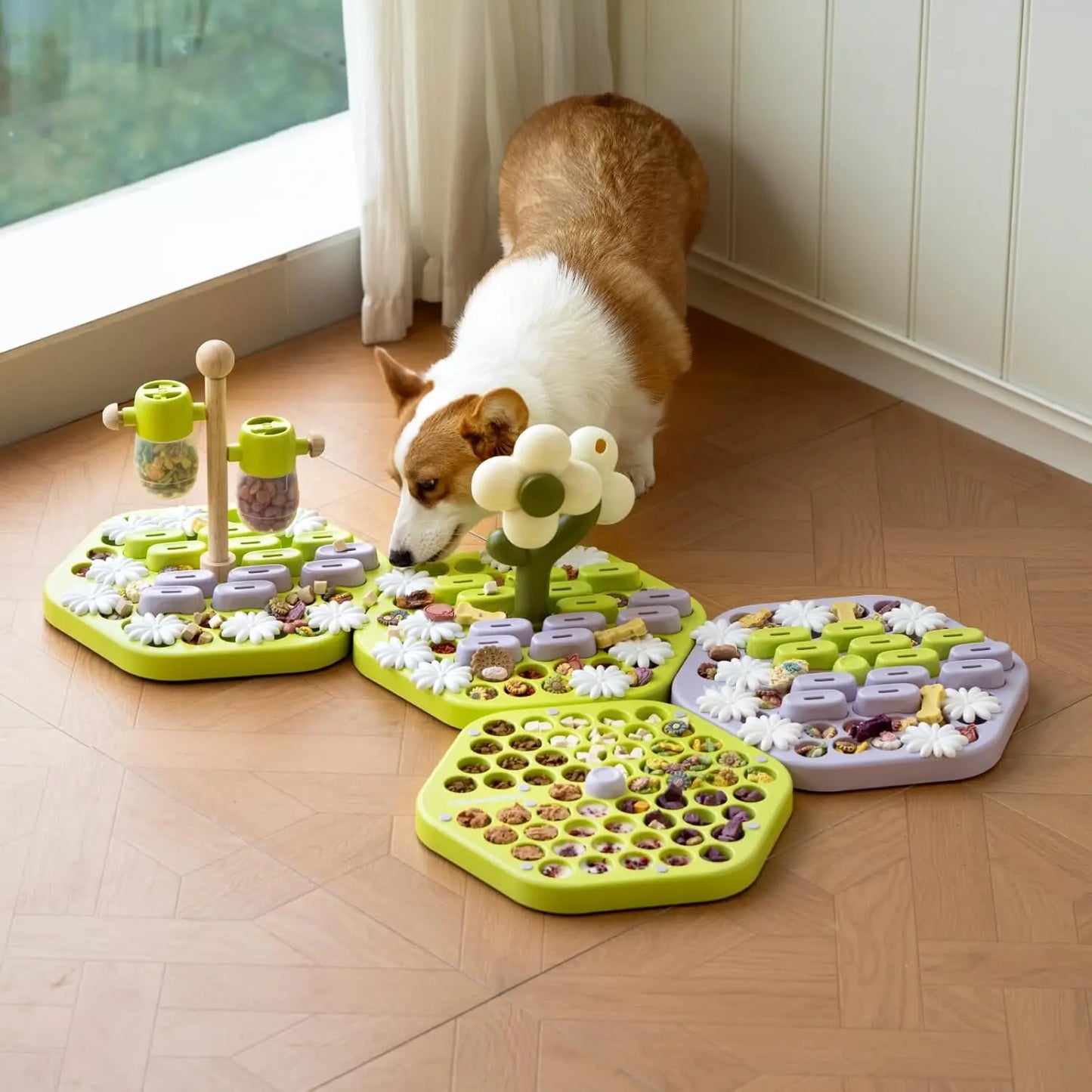 MEWOOFUN Level 4 Dog Puzzle Toy Enrichment Toys for Dogs IQ Training Dog Slow Feeder Interactive Toys for All Breeds