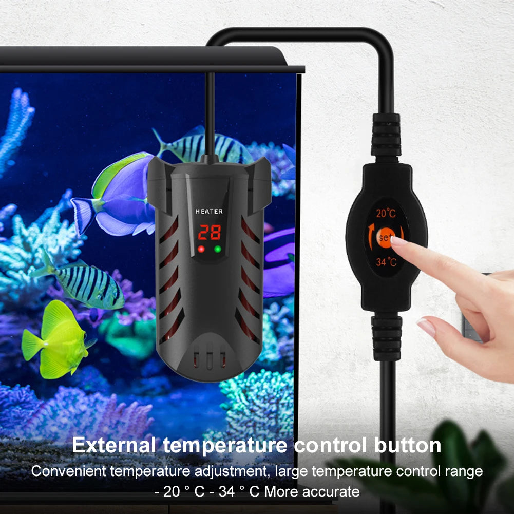 Submersible Fish Tank Heater with Suction Cup Fish Tank Thermostat Fish Tank Explosion-Proof Heating Rod Constant Temperature