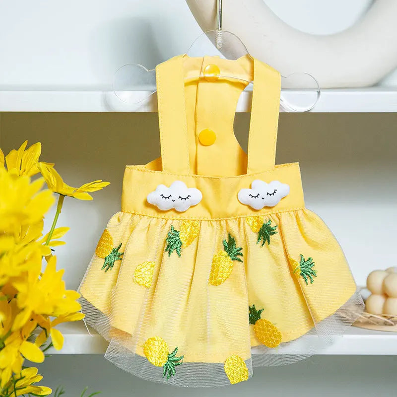 Dog Princess Dress Cute Pet Dog Mesh Dress Kitten Puppy Pet Skirt Dog Summer Dress Bow Lace Korean Poodle Chihuahua Dog Clothes