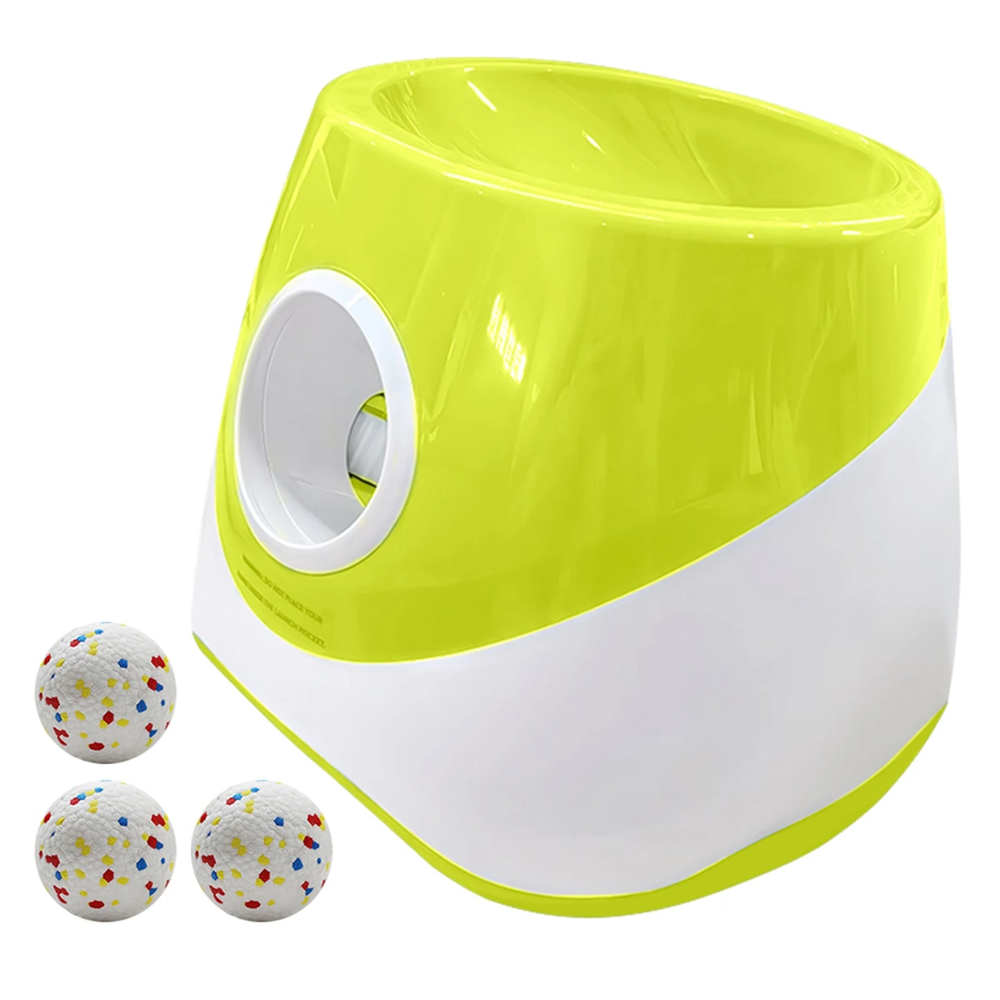 Interactive Automatic Ball Launcher with 3 Tennis Balls Dog Ball Thrower Launcher Ball Thrower Machine for Medium & Small Dogs