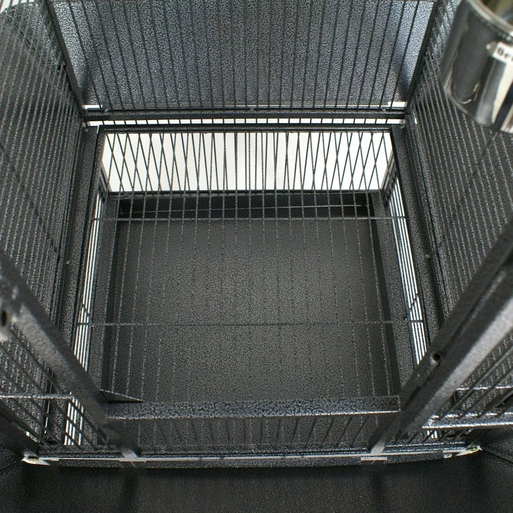 61-inch 2in1 Large Bird Cage with Rolling Stand Playtop Parrot Chinchilla Finch Cage Macaw Conure Cockatiel Cockatoo Pet House