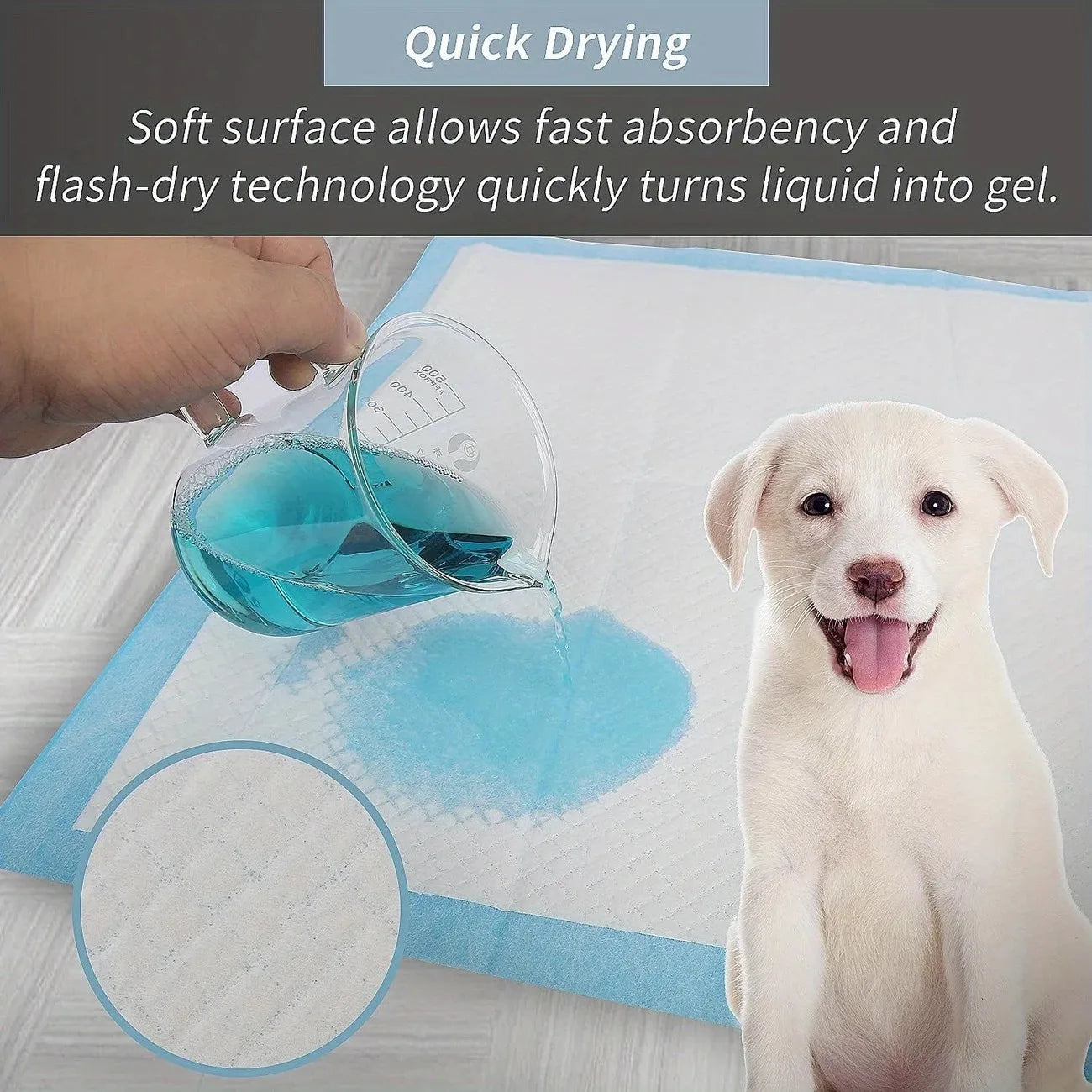 400/300/200/100/50pcs 23.6x23.6in Disposable Pet Pads - Super Absorbent, Leak-Proof for Dogs/Puppies/Cats