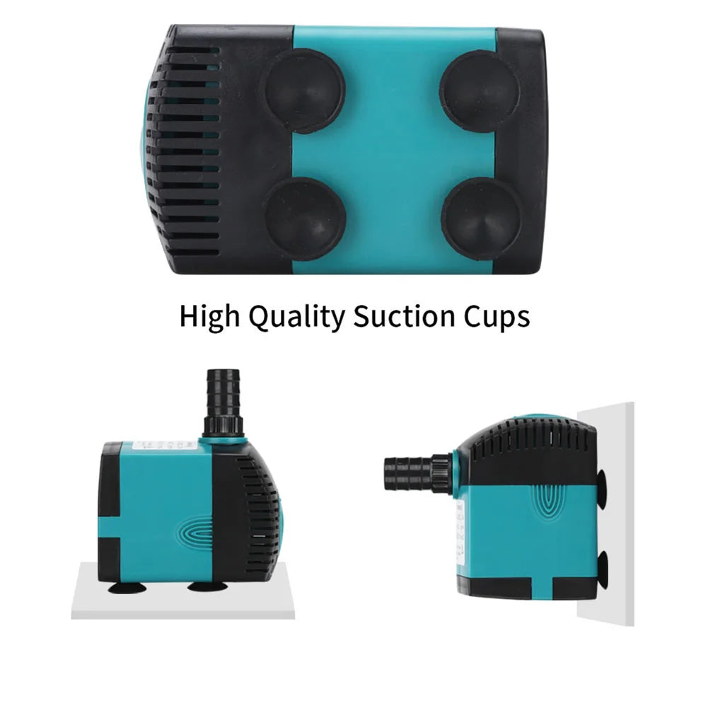 Ultra-Quiet 3W 6W 10W 15W 25W Submersible Water Fountain Pump Filter Fish Pond Aquarium Water Pump Tank Fountain EU 220V-240V