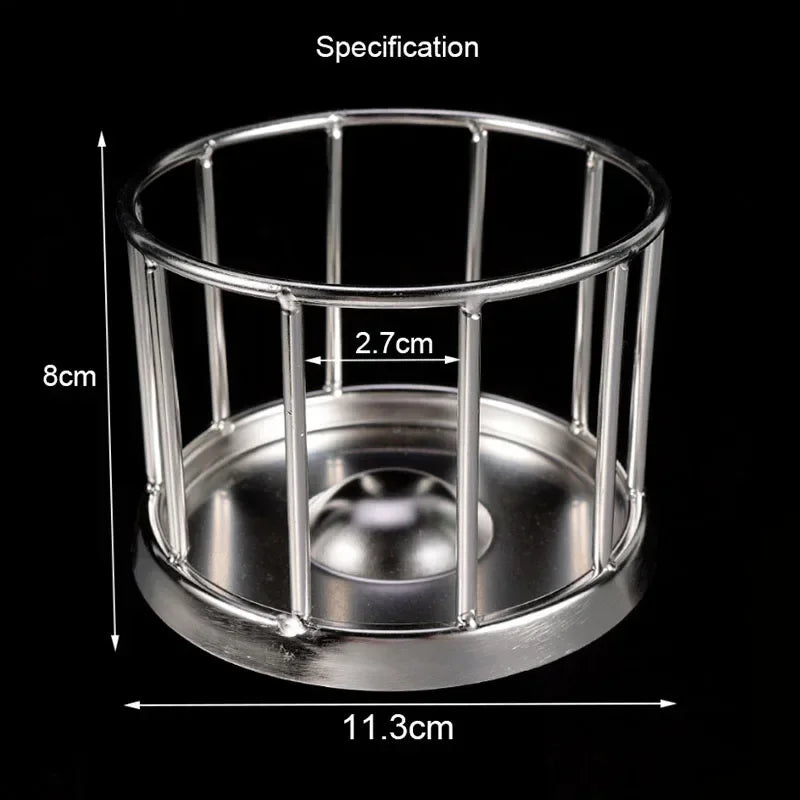 Large Size Stainless Steel Aquarium Pet Reptile Feeder Bowl Basin Food Water Pot Reptile Turtle Tortoise Supplies