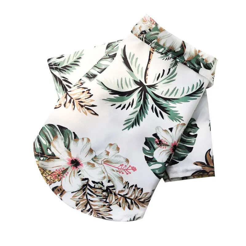 Hawaiian Pineapple Pet Shirt - Spring/Summer Thin Breathable Vest for Dogs & Cats