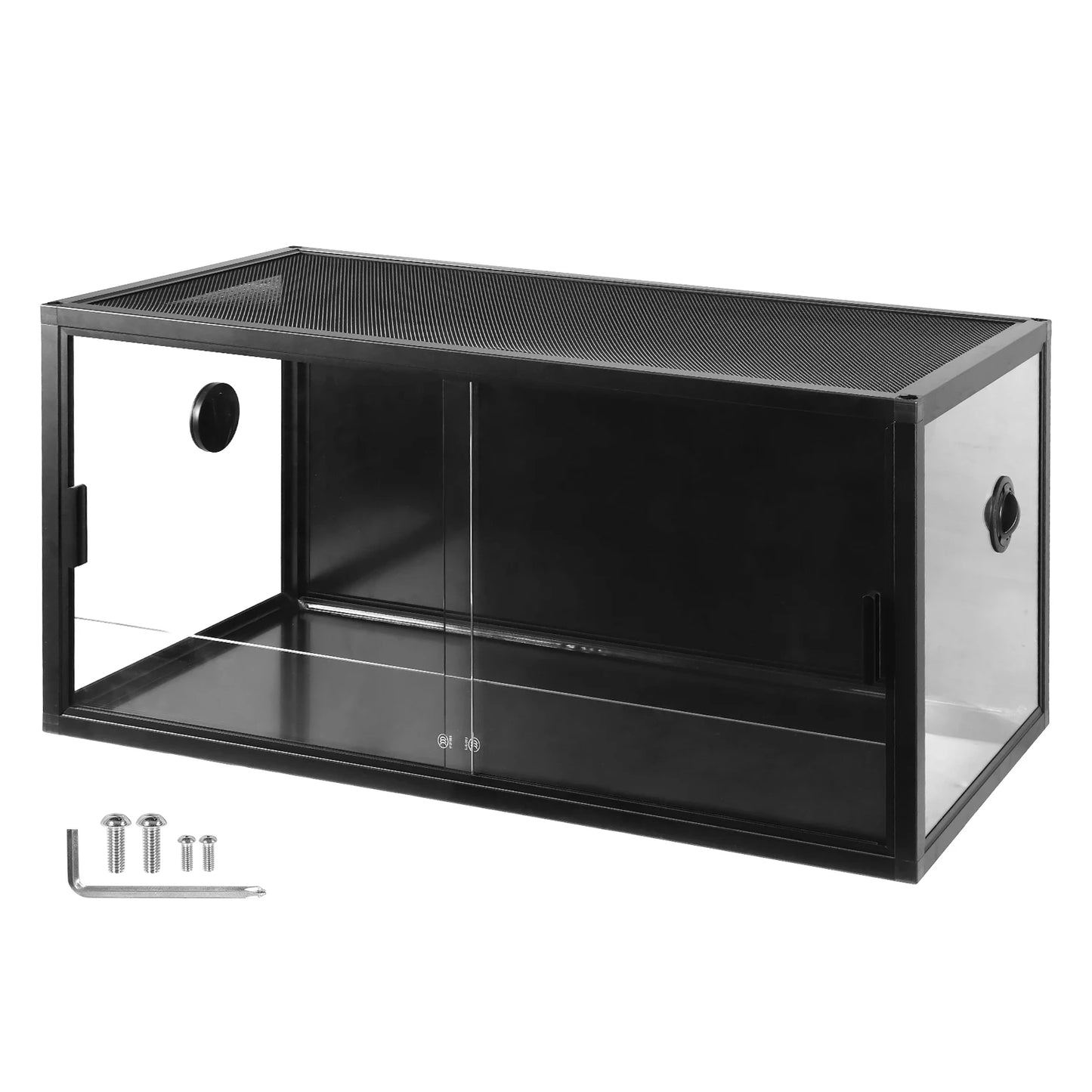 Climbing Pet Tank Lightweight Reptile Landscaping Container Front Opening Plant Gecko Ecological Tank for Snake Lizard Breeding
