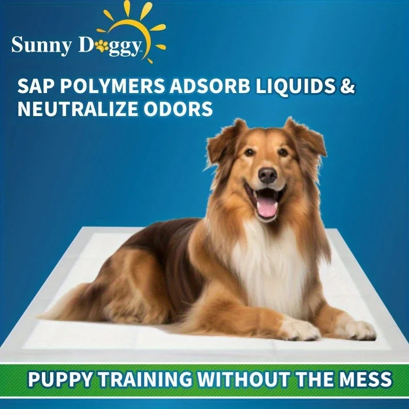 400/300/200/100/50pcs 23.6x23.6in Disposable Pet Pads - Super Absorbent, Leak-Proof for Dogs/Puppies/Cats